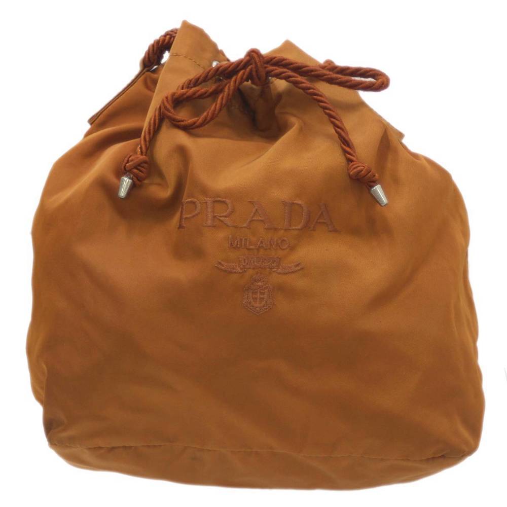 Prada Drawstring Shoulder Bag Nylon Brown - image 2